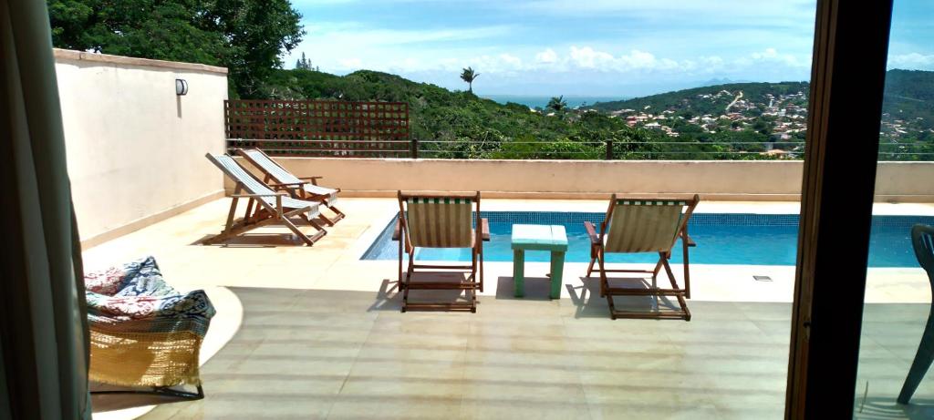 A piscina localizada em La Palma Casa com 2 Quartos, Piscina e Vista Mar ou nos arredores