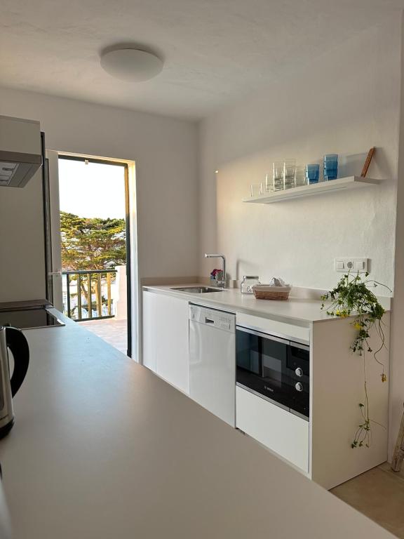 Kuchyň nebo kuchyňský kout v ubytování Duplex Son Parc Best Sea Views