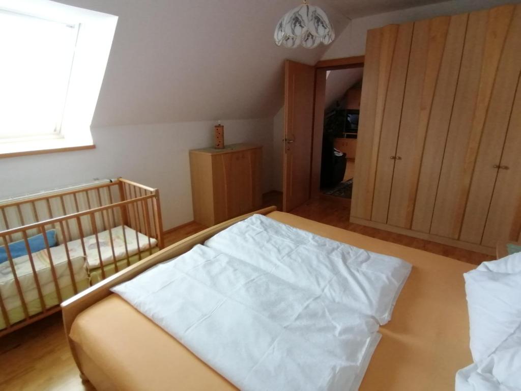 Postel nebo postele na pokoji v ubytování Ursprunghof
