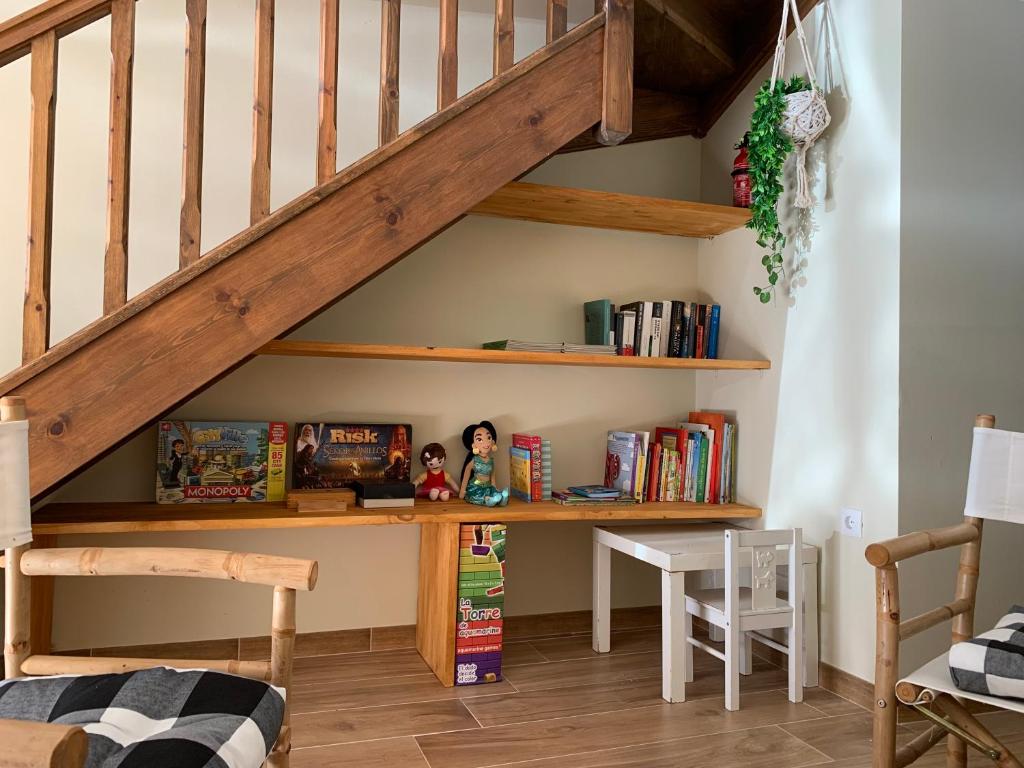 The library in the holiday home
