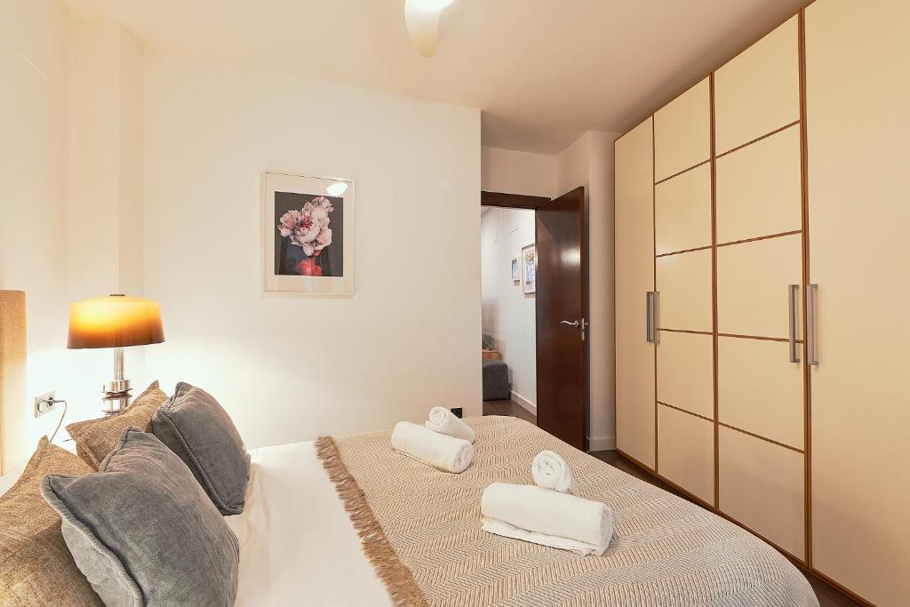 Posteľ alebo postele v izbe v ubytovaní Sunset Apartment - City Center