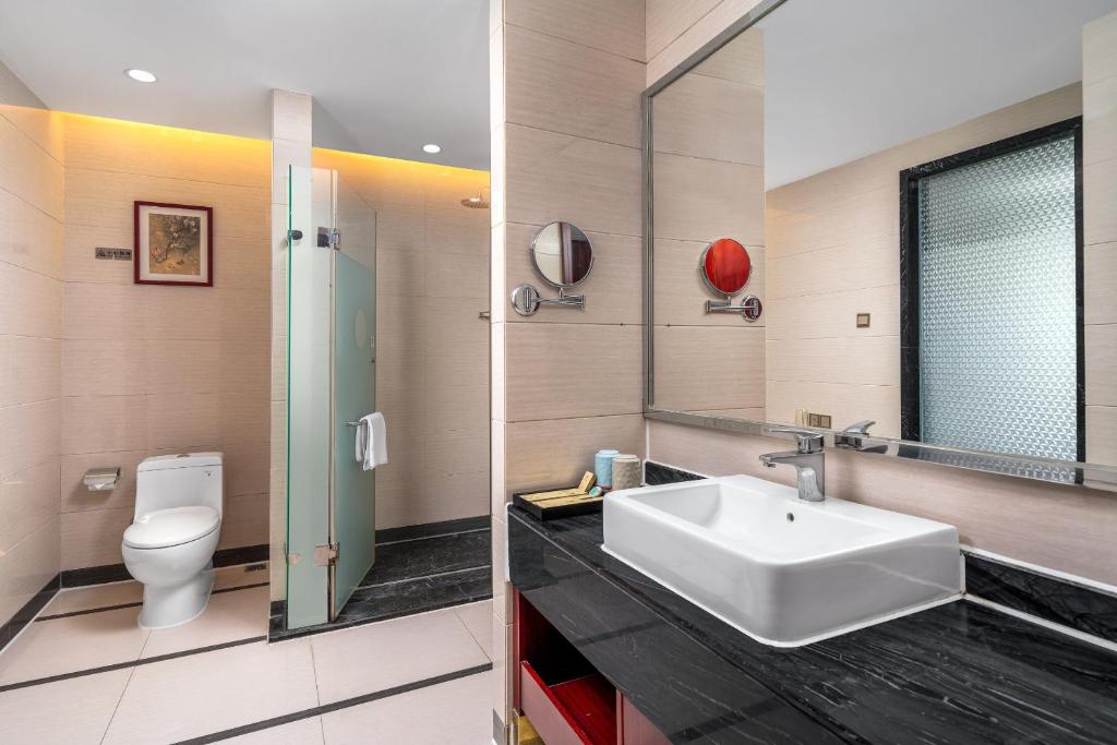 Koupelna v ubytování Guangzhou Shi Liu Hotel