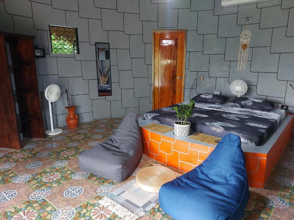 Posezení v ubytování RhenMart-Inn