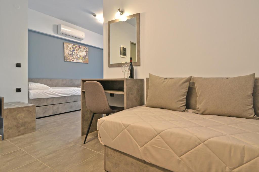 Postel nebo postele na pokoji v ubytování MAK Apartments