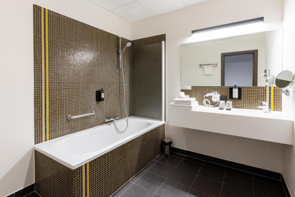 Koupelna v ubytování Hotel Stayen