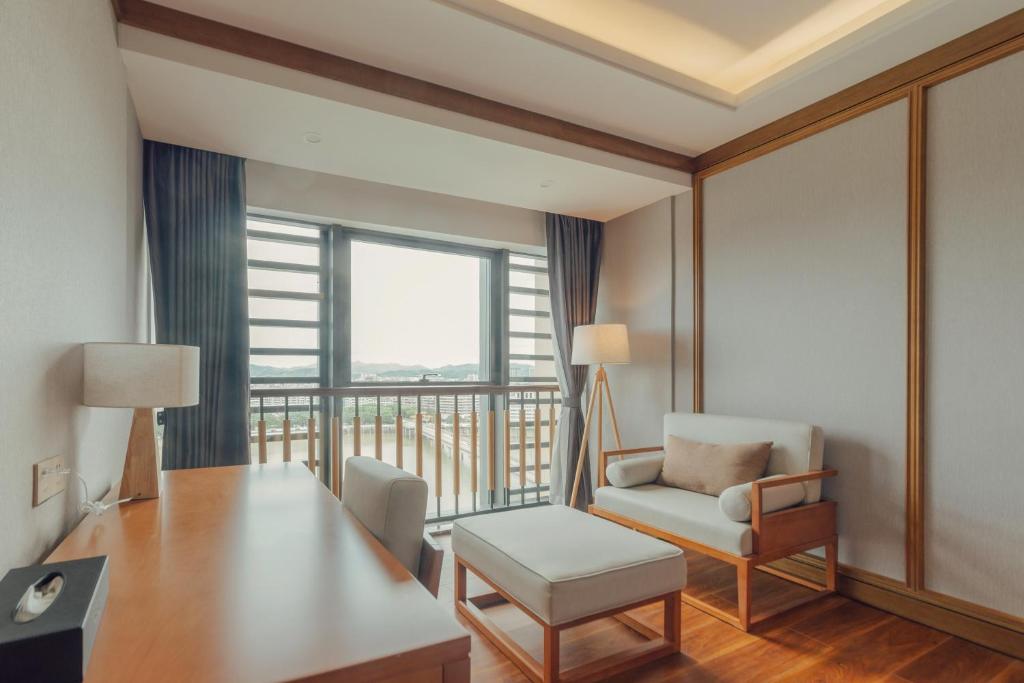 Posezení v ubytování White Swan Guest House MeiZhou