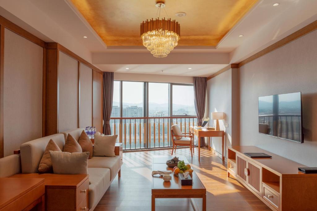 Posezení v ubytování White Swan Guest House MeiZhou