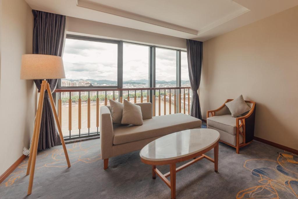 Posezení v ubytování White Swan Guest House MeiZhou