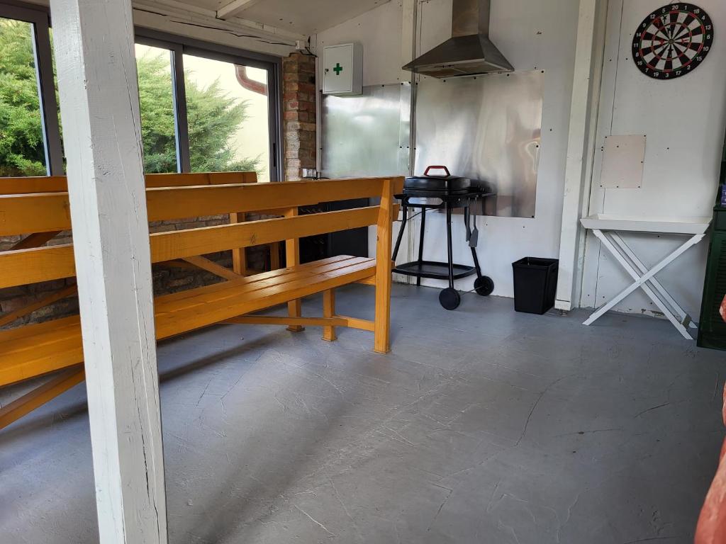 Kuchyň nebo kuchyňský kout v ubytování Apartmány EMMA
