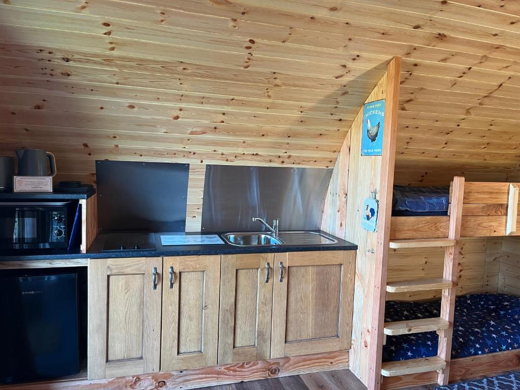 مطبخ أو مطبخ صغير في Manor Farm Stay