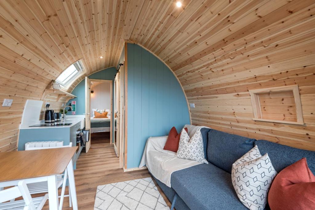 Posezení v ubytování Country Glamping