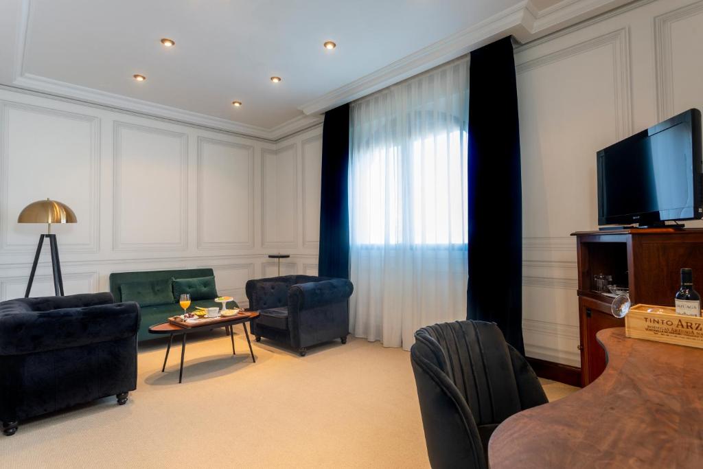 TV a/nebo společenská místnost v ubytování Hotel & Spa Arzuaga