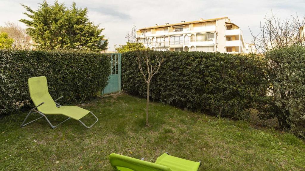 Vonkajšia záhrada v ubytovaní Santa Monica 2- 132- Appart jardin- 6 pers