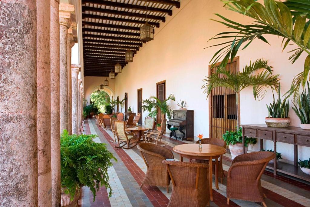 Posezení v ubytování Hacienda Temozon Sur