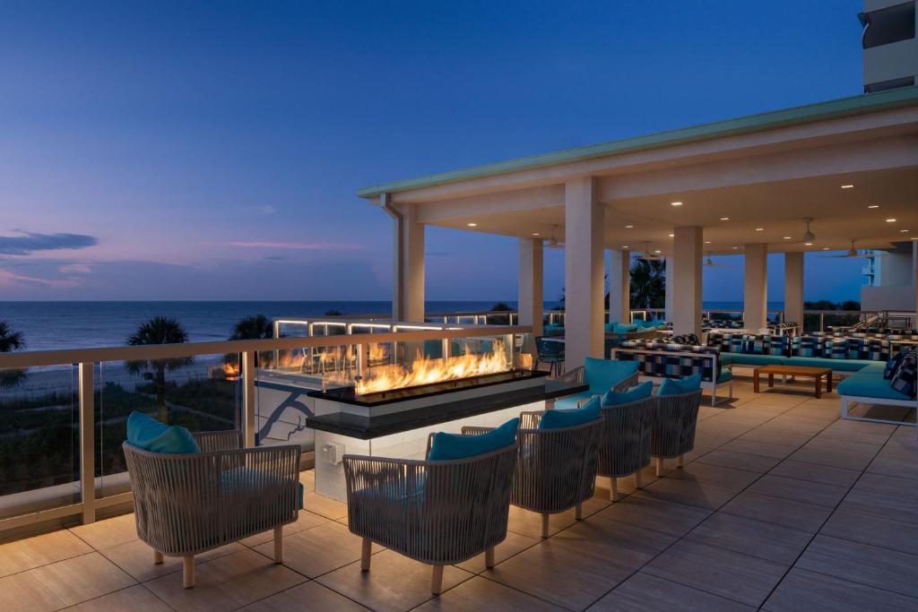 Ein allgemeiner Meerblick oder ein Meerblick von des Hotels aus