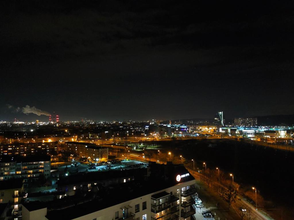 Výhľad na mesto Gdansk alebo výhľad na mesto priamo z apartmánu