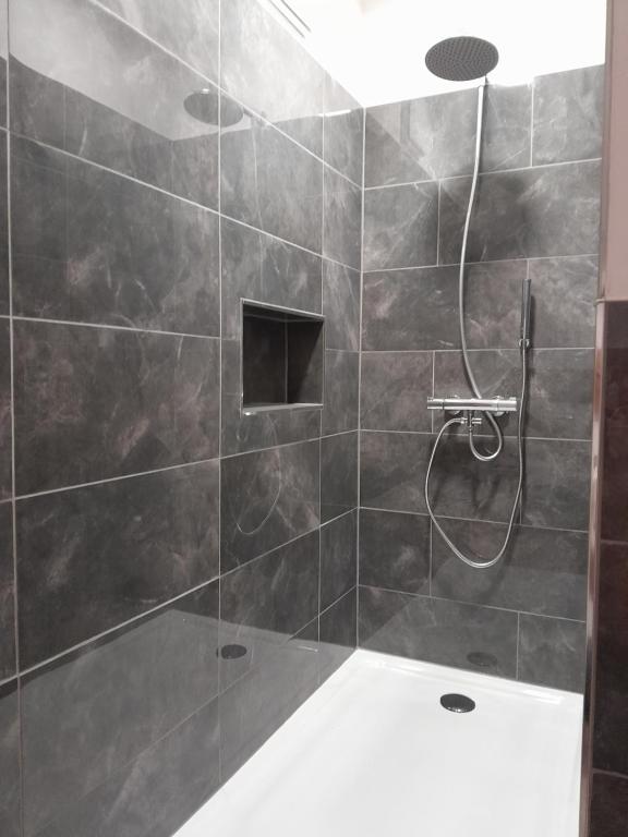Koupelna v ubytování Ferienhaus Kolbnitz