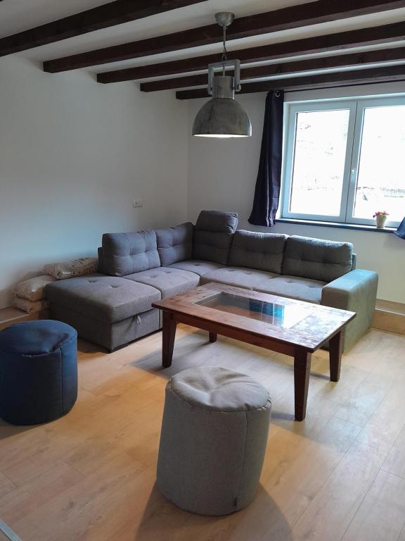 Posezení v ubytování Ferienhaus Kolbnitz