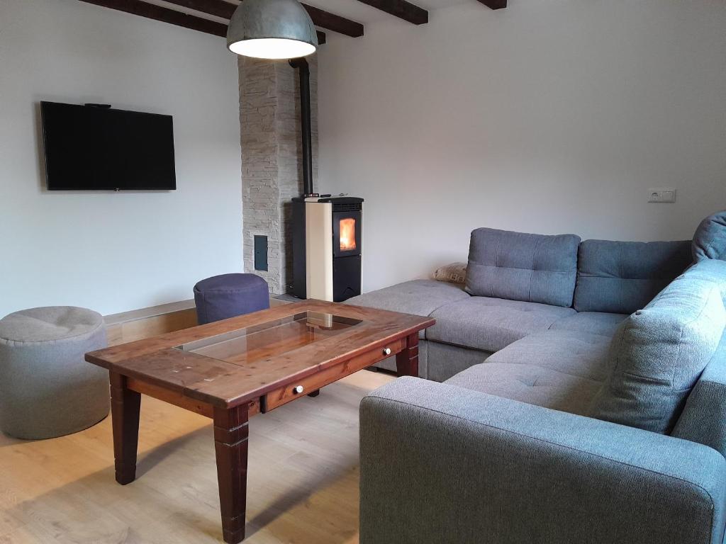 Posezení v ubytování Ferienhaus Kolbnitz