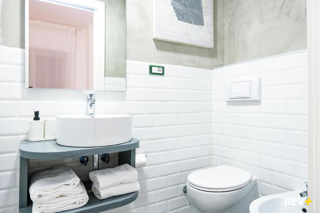 Koupelna v ubytování Lia Art Hotel