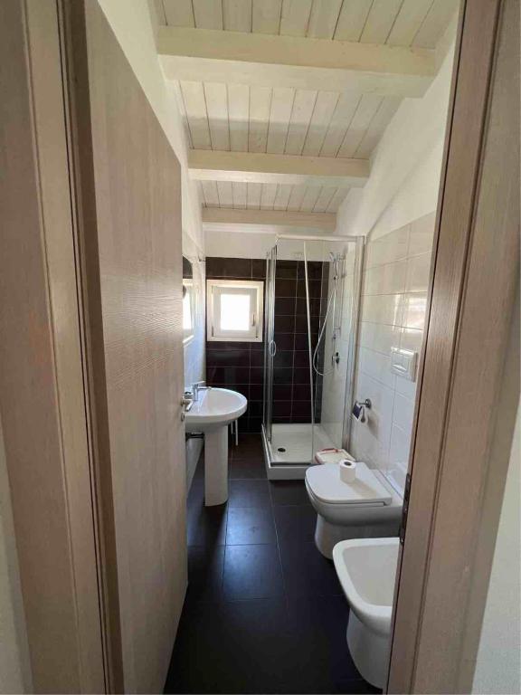 Koupelna v ubytování Plaza Rooms