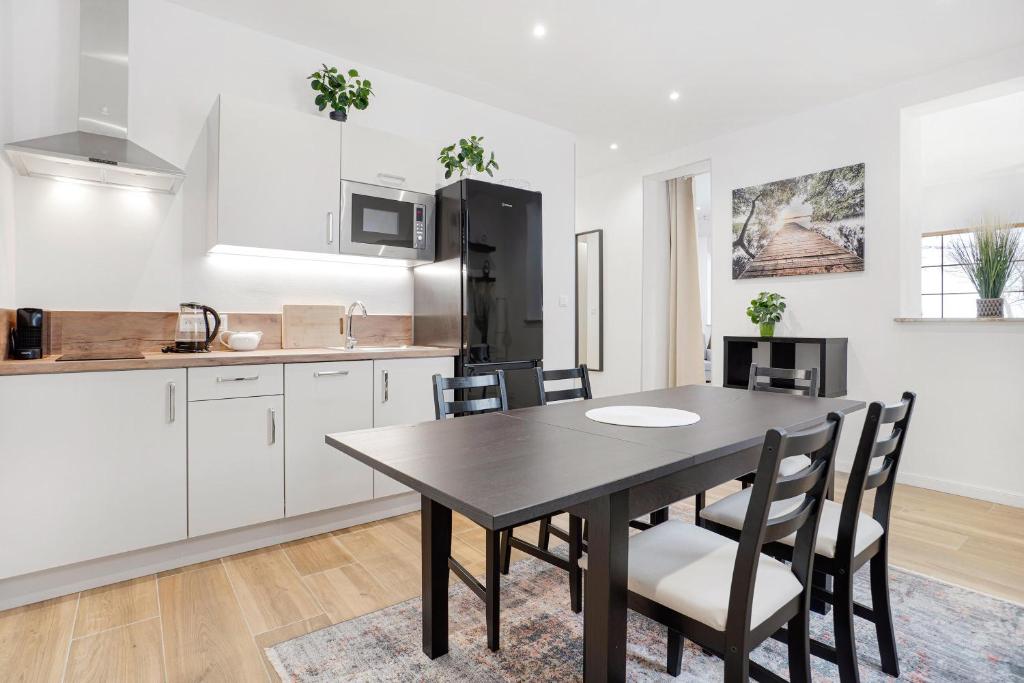 Kuchyň nebo kuchyňský kout v ubytování Apartmán Ela