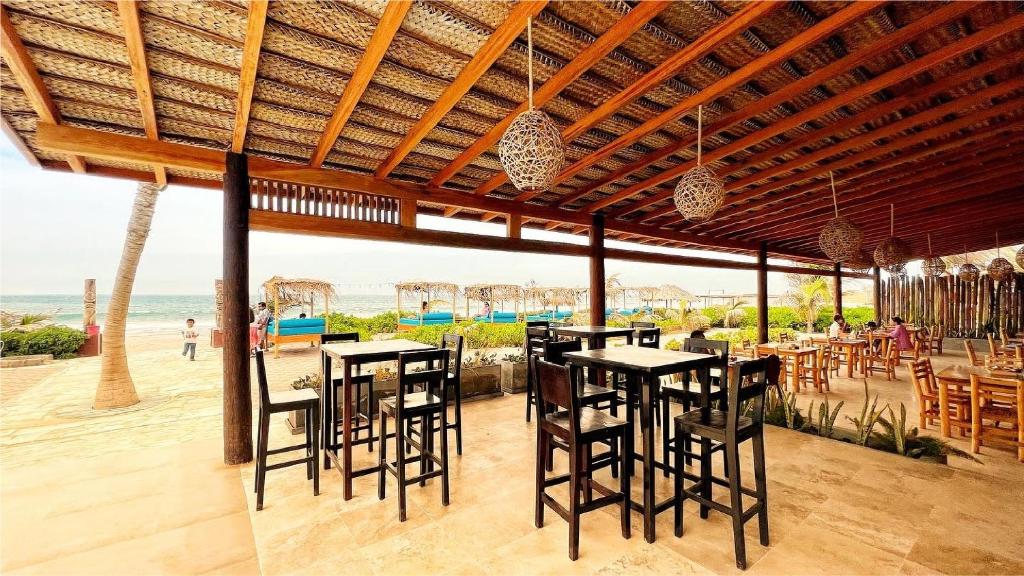 Restaurace v ubytování El Refugio de Vichayito
