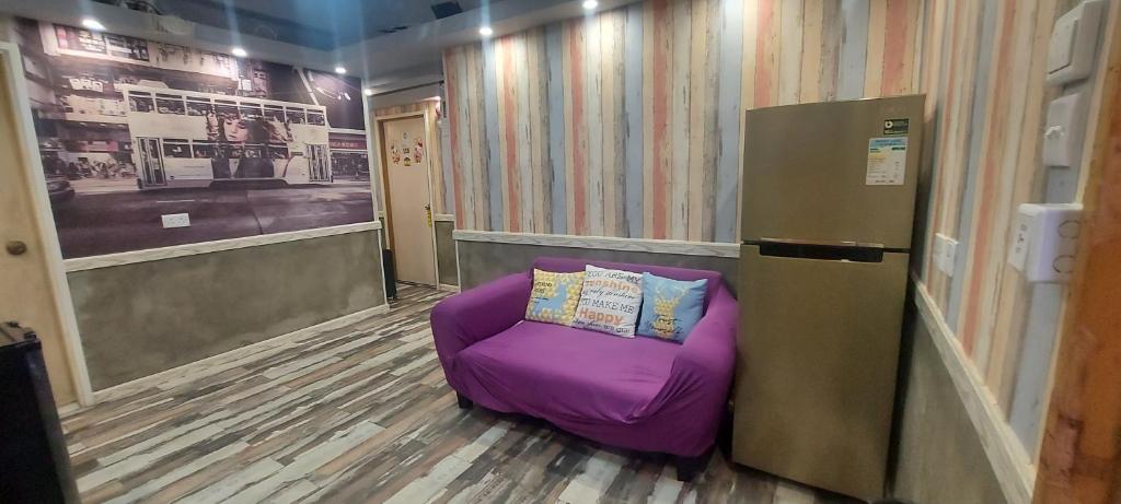 Area soggiorno di Apple Hostel 蘋果賓館