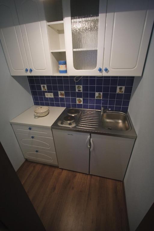 Kuchyň nebo kuchyňský kout v ubytování Merkež Guest House