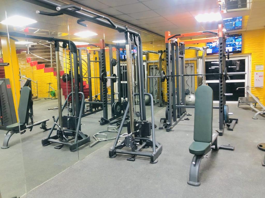 Fitness centrum a/nebo fitness zařízení v ubytování Dalchifit Suites by Premium Swiss Hospitality