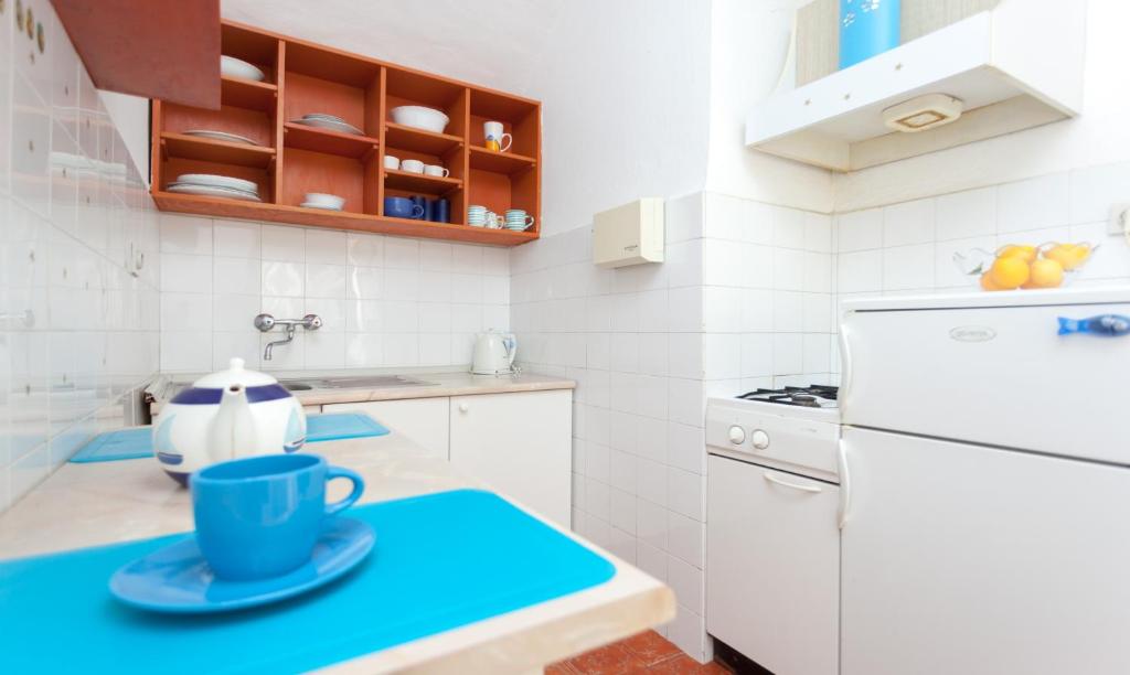 Кухня или мини-кухня в Apartment Capitano Blue
