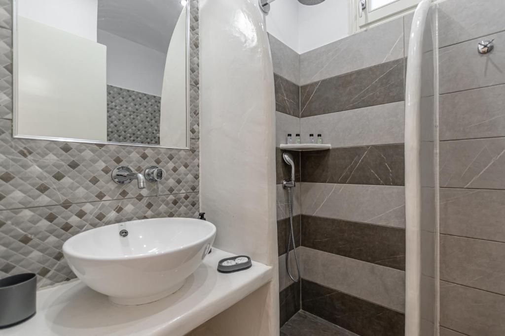 Koupelna v ubytování Zanneta Apartments & Suites