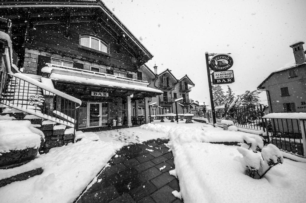 Albergo Meublè Vecchio Scarpone v zimě