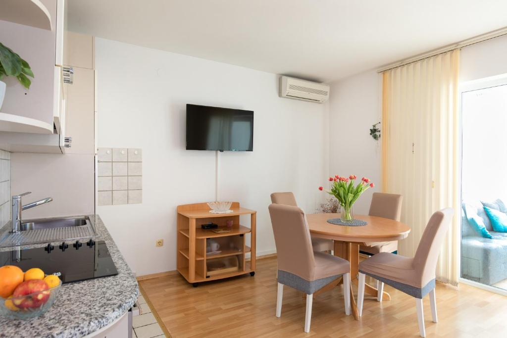 TV a/nebo společenská místnost v ubytování Apartment Filip
