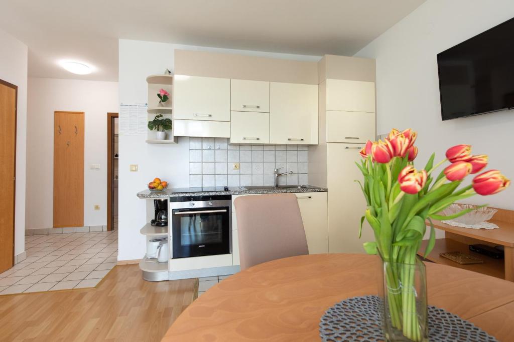 Kuchyň nebo kuchyňský kout v ubytování Apartment Filip