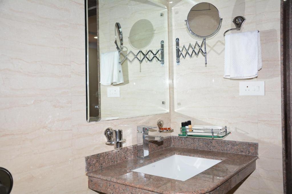 Koupelna v ubytování Boshan Hotels