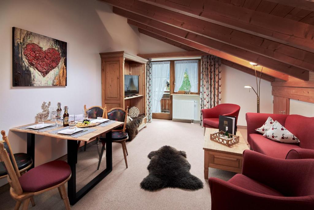 Posezení v ubytování Maximilian Appartements