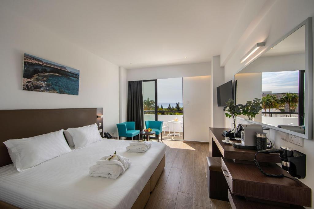Christofinia Hotel - Двойной или близнец с частичным видом на море