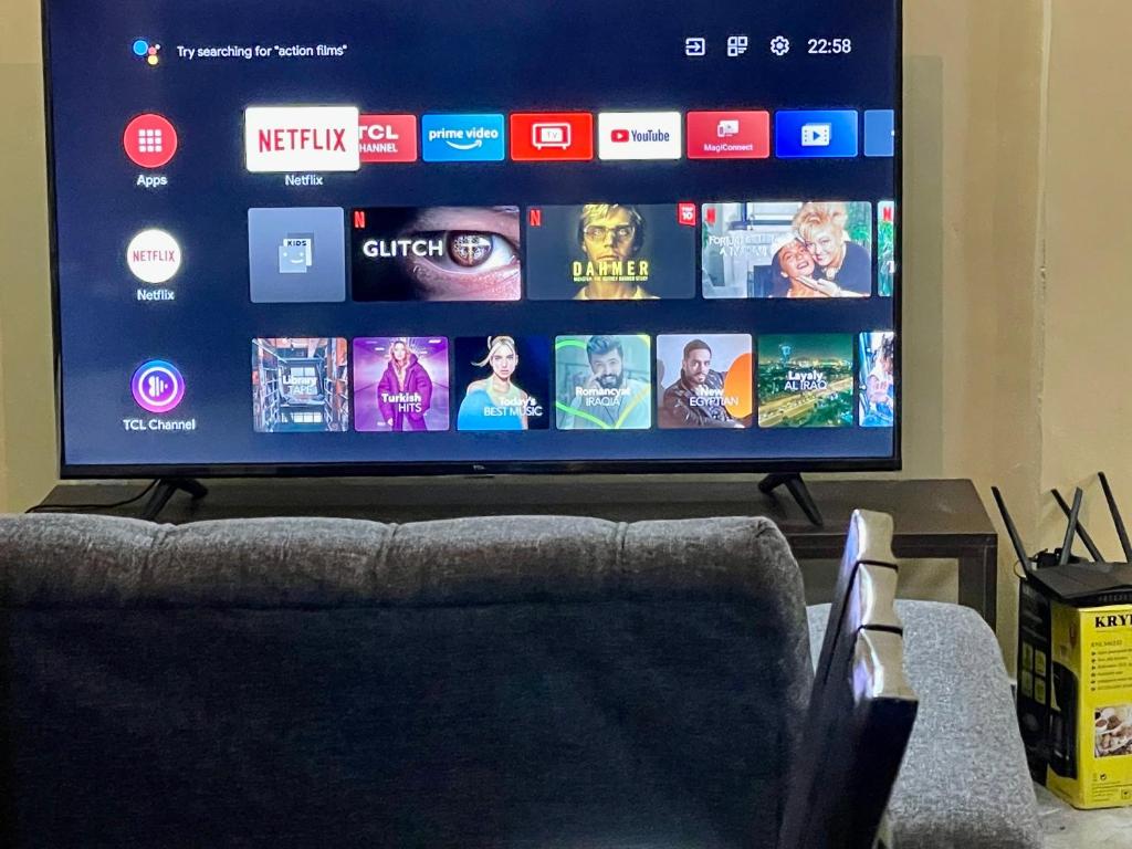 TV a/nebo společenská místnost v ubytování Countryside Apartment