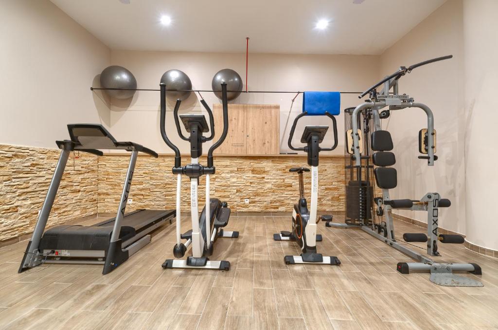 Fitness centrum a/nebo fitness zařízení v ubytování Atol Spa