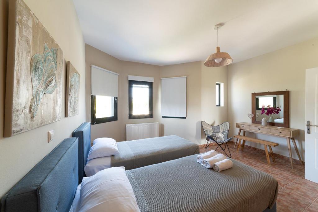 A seating area at Villa Louke