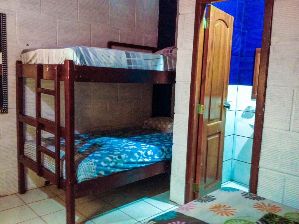 Postel nebo postele na pokoji v ubytování Hostel El Gran Azul Olon