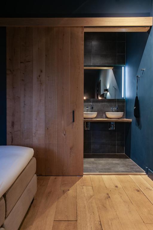 Kuchyň nebo kuchyňský kout v ubytování Vesting Hotel Naarden