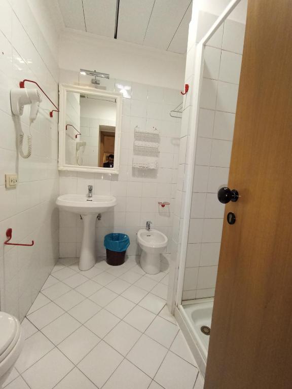 Koupelna v ubytování Hotel Positano