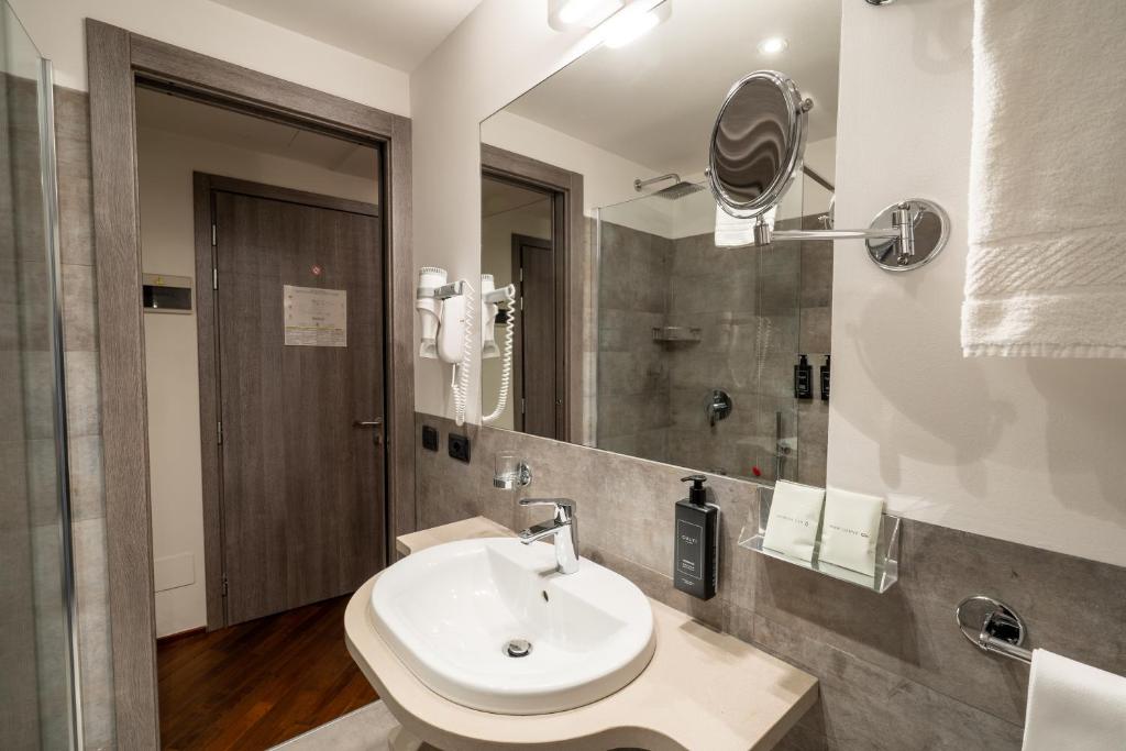 Koupelna v ubytování Hotel Regina
