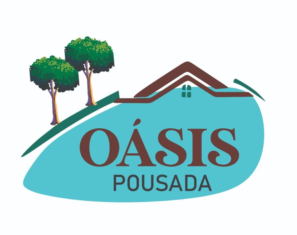 a logo for the oasis pueblo at Oásis Pousada in Cambará