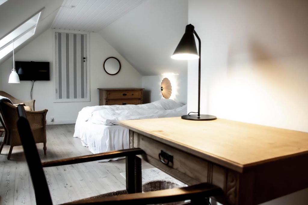 Voodi või voodid majutusasutuse Hotel Aahøj toas