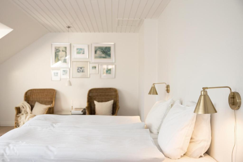 Voodi või voodid majutusasutuse Hotel Aahøj toas