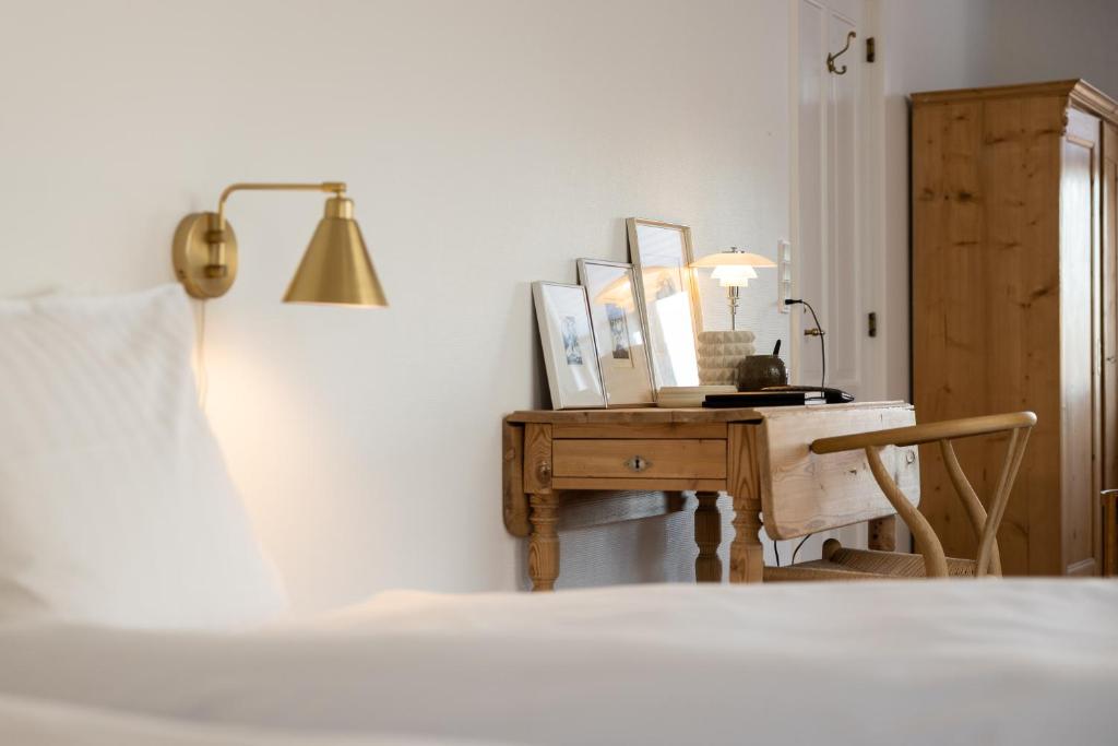Voodi või voodid majutusasutuse Hotel Aahøj toas