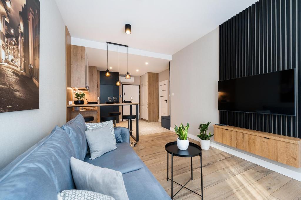 Kuchyňa alebo kuchynka v ubytovaní Krakowiak Apartment